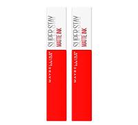 2 x Maybelline New York SuperStay Matte Ink Lápiz Labial Líquido Sólido Color 320 Individualist