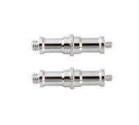 2 x Metal 1/4 "3/8" Macho Spigot Adaptador de Cámara Tornillo para Paraguas Flash Luz Trípode