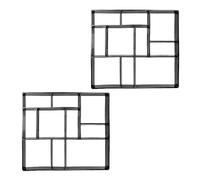 2 X Moldes para Pavimentación de 10 Cámaras en Negro - (W)45 X (H)40 Cm