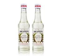 2 x Monin de jarabe de azúcar de caña blanca, bote -para cócteles, café o cocinar
