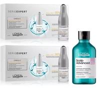 2 X OmeGa 6 Anticaida 10X6ML + Shampoo Inconfort Discomfort 300ML LoréaL