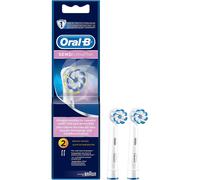 2 x Oral B Sensi Clean Cepillo de Dientes Eléctrico Cabezales de Recambio Pack de 2 EB60B2