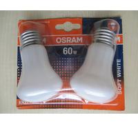2 x OSRAM SUPERLUX KRYPTON SUPER E SIL 60 W E27 Lámpara Incandescente Opal