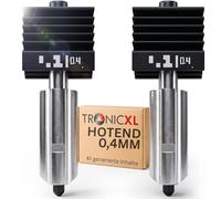 2 x P2S H2S H2D Hotend apto para Bambu Lab 0,4 mm boquilla para filamento de 1,75 mm como PETG-HF PLA Basic ASA ABS Nylon 3D cabezal de impresión Hot End