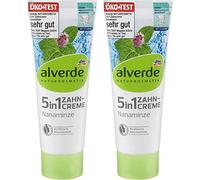 2 x pasta de dientes Alverde NATURKOSMETIK 5 en 1 Nanaminze 75 ml