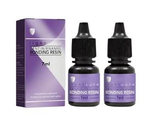 2 x Pegamento UV de 14 ml | Pegamento profesional para joyas dentales y diamantes de imitación | Decoración de dientes | Endurecimiento instantáneo | Adhesión a largo plazo | Ideal para fiestas