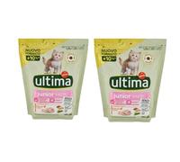 2 x pienso para gatos Junior 1-12 meses, pollo, arroz y cereales integrales, 440 g