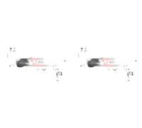 2 x Pinza de freno KAMOKA para AUDI, SEAT, SKODA, VW A3 8L, BORA, BORA 1