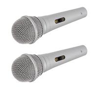 2 x QTX plata DM11S micrófono Switched Handheld Micrófono vocal