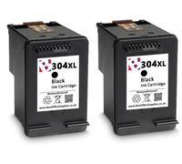 2 X regenerados Cartucho de tinta 304 XL. Negro . HP Deskjet 3730