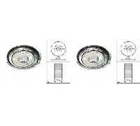 2 x Rodillo guía, correa trapezoidal dentada INA para AUDI, BENTLEY, VW A4 B9,