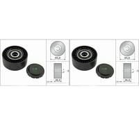 2 x Rodillo guía, correa trapezoidal dentada INA para AUDI, SEAT, VW A4 B7, A4