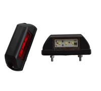 2 x rojo LED blanco esquina marcador de esbozo E-marked luces número placa lámparas para camión Bus Van Caravan chasis