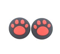 2 x rojo silicona controlador analógico pulgar palo Joystick agarre tapa para Nintendo controlador interruptor NS Joy-con Thumbstick Cute Cat Paw Claw
