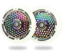 2 X Rueda De Stunt Scooter Root Industries Honeycore 110Mm Neocromo /Pu Blanco
