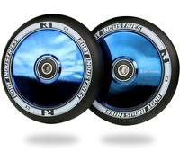 2 X Ruedas Roller De Scooter Acrobático Root Industries 110Mm Azul Cromado