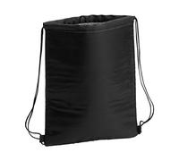2 x Sac Rafraîchisseur Sac de sport Sac isotherme Sac à dos isotherme Sac de gym avec film isolant, noir