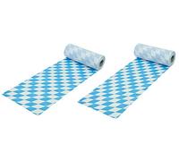 2 x SCRHTSENSA - Lux Oktoberfest Camino de mesa, OEKO-Tex 100, mesa de banda, lavable, 30 cm x 25 m, Wiesn, metro, mesa, ropa stoffähnliches Fieltro Catering, Club, Party Fiesta, Bavaria