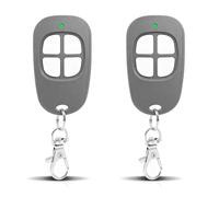 2 x SCS Sentinel Mando a distancia de 4 canales 433,92 MHz para puerta y garaje, mando a distancia Sentinel compatible con AAM0085, seguro, duradero y fácil de programar, color gris