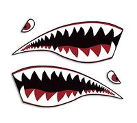 2 x Shark Hai Mund Ojos Pegatinas Auto Moto Casco Tuning Diseño Resistente a la Intemperie