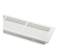 2 x SO-TECH® Rejillas de ventilación aluminio 500 x 86 mm rejilla de chapa lacada en blanco