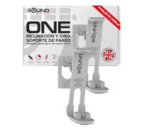 2 x Soporte de Montaje en Pared One, One Gen 2, One SL, Play:1 - Pack Doble - Blanco - Compatible con Sonos One, One Gen 2, ONESL & Play:1, diseñado en el Reino Unido