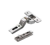 2 x SOTECH Bisagra Salice serie 700 con amortiguador en la cazoleta 110° patrón de agujeros T52 tope interior incl. placa de montaje lineal altura 3 mm con tornillos Euro