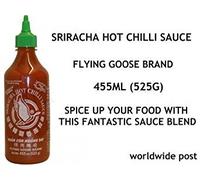2 x Sriracha Hot Chilli Sauce *FREE U.K POST* Flying Goose Brand Hot Sauce Thai Chinese Japanese Dips