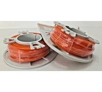 2 X Stihl Hilo De Corte Cuadrado, Naranja, 2,4 Mm X 83M, 0000 930 2641
