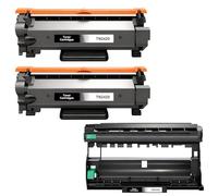 2 x TN2420 TN2410 Tóner y 1x DR2400 Tambor Compatibles para Brother Tóner TN-2420 TN2410 TN-2410 para Brother MFC L2710DW HL-L2350DW MFC-L2710DN HL-2310D DCP-L2530DW MFC-L2730DW (Pack de 3)