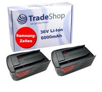 2 x Trade de Shop Premium Batería de ion de litio, 36 V/6000 mAh, equivalente a Hilti sustituye B36 B36/3.9, B36 V, 2203932 418009 para taladro Taladro atornillador Taladro