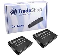 2 x Trade-Shop - Batería de ion de litio, 3,6 V/3,7 V compatible con Panasonic Lumix DMC-FT5 DMC-TS5 DMC-TZ40 DMC-TZ41 DMC-ZS30 sustituye a DMW-BCM13 DMW-BCM13E y DMW-BCM13PP