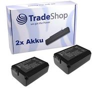 2 x Trade-Shop Cámara Batería de ion de litio equivalente a Sony NP-FW50 para Sony Alpha 7 Alpha 7R Alpha 7S A6000 ILCE-6000 A7R ILCE-7 K ILCE-7R A7S Alpha 7 II Alpha 3000 Alpha 5000 Alpha 5100 Alpha 6000 Cybershot DSC-RX10