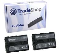 2 x TradeShop - Batería de ion de litio para cámara Sony DCRDVD910 de DVD 91 DVD de 91 de S DCRDVD910 PC de 1 de S PC de 33 DCRDVD910 de PC 100E PC de 101E DCRHC15 PC ipadw101 K