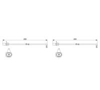 2 x Tubo de admisión de aire BOSCH para AUDI A8 D4