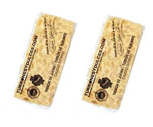 2 x Turrones de Alicante artesano en formato de 200 gramos. Tableta en formato fino para que sea más fácil de partir.