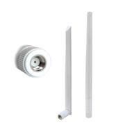 2 x UniteCom Dual Band Wi-Fi 2.4GHz 5GHz Terminal Antena 5dBi Ganancia RP-SMA Conector macho 90° Desmontable Plegable Router Blade Antena omnidireccional WLAN Wireless Internet Banda ancha (Blanco)