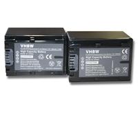 2 x vhbw Set baterías 1300mAh para videocámara Sony DCR-SR58E, DCR-SR68E, DCR-SR78EDCR-SR88E, HDR-XR155E, DCR-SX41E, DCR-DVD115E, DCR-SX33E