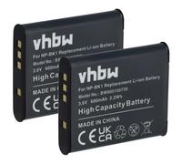 2 x vhbw Set de baterías 600mAh para cámara Sony Cybershot DSC-S750, DSC-S780, DSC-S950, DSC-W180, DSC-W190, DSC-W370 por NP-BK1, NP-FK1