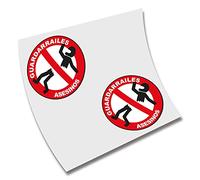 2 X VINILO ADHESIVO PEGATINA GUARDARRAILES ASESINOS STICKER MOTO MOTOCICLETA