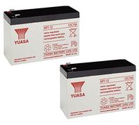 2 x Yuasa NP7-12 bateria de Alarma, Bici electrica, Scooter de 12V, 7Ah
