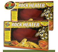 2 X Zoo Med ReptiCare® Calentador De Rocas Para Reptiles Y Anfibios 10 W