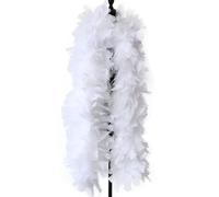 2 Yardas 200 Gramos Real Esponjoso Blanco Boa de Plumas de Pavo Chal Disfraz Escenario Fiesta Boda decoración Plumas Accesorios artesanías