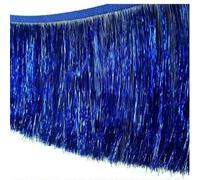 2 Yardas/Lote 20 cm de Flecos de borlas de Seda Dorada y Plateada de Largo, Adorno de Encaje de Pet para Vestido Latino, Escenario, Prendas de Arte, Accesorios de Bricolaje