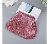 2 Yardas/Lote 20 cm de Flecos de borlas de Seda Dorada y Plateada de Largo, Adorno de Encaje de Pet para Vestido Latino, Escenario, Prendas de Arte, Accesorios de Bricolaje