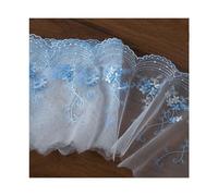 2 Yards Embroidered Lace Floral Edge Trim Ribbon Trimmings Clothes Gift Wrapping Decoration Applique DIY Sewing Crafts (Model 11 13cm wide)
