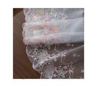 2 Yards Embroidered Lace Floral Edge Trim Ribbon Trimmings Clothes Gift Wrapping Decoration Applique DIY Sewing Crafts (Model 13 15cm wide)