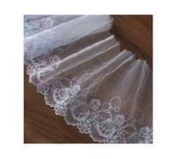 2 Yards Embroidered Lace Floral Edge Trim Ribbon Trimmings Clothes Gift Wrapping Decoration Applique DIY Sewing Crafts (Model 35 15cm wide)