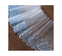 2 Yards Embroidered Lace Floral Edge Trim Ribbon Trimmings Clothes Gift Wrapping Decoration Applique DIY Sewing Crafts (Model 36 15cm wide)