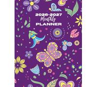 2 Year Monthly Planner 2026-2027 8.5 x 11: Floral. 24 Months. Jan 2026 to Dec 2027. Large A4 Size. With Calendars, Contacts , Passwords, Important ... expenditure pages plus extra notes pages.